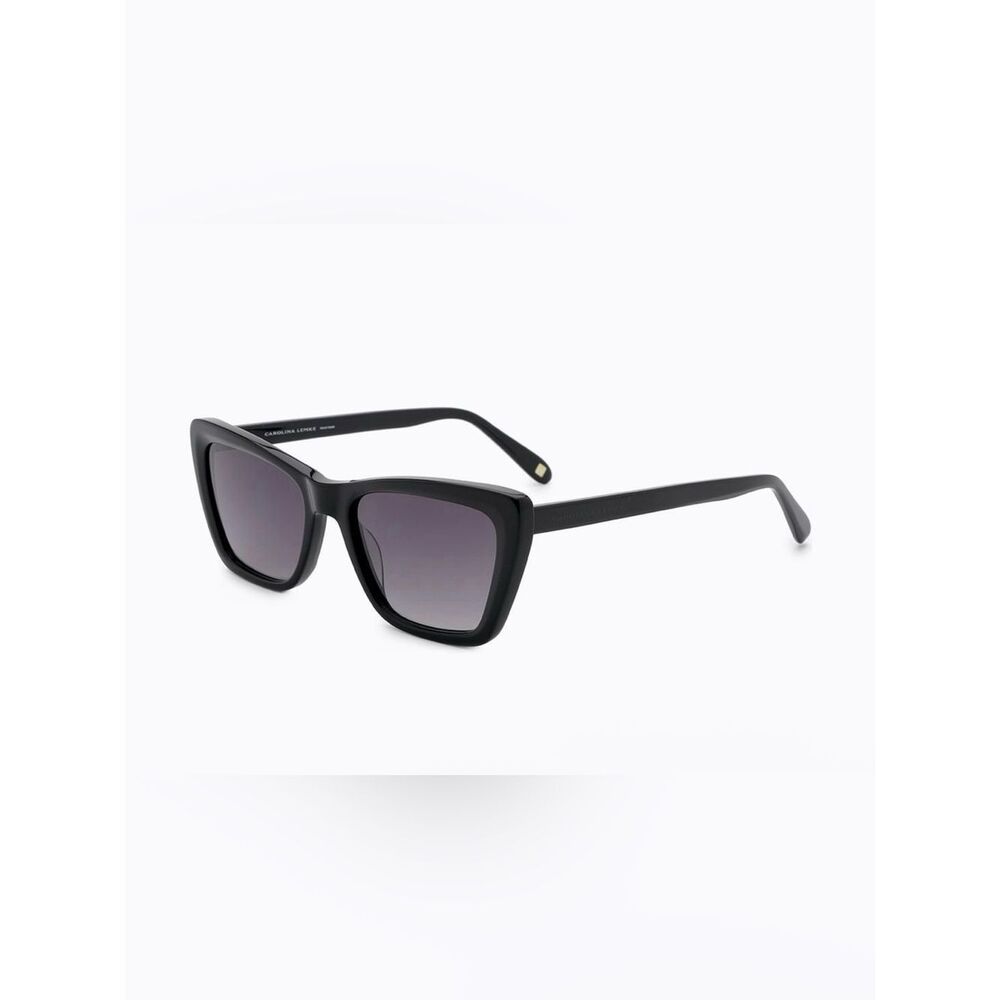 Women's Black Square Sunglasses with Gradient Lenses